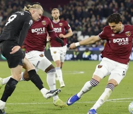 Ditahan West Ham 1-1, Manchester City Gagal Pangkas Jarak dari Arsenal