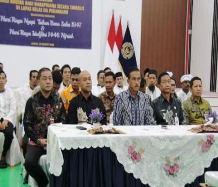 1.053 Warga Binaan Lapas Pekanbaru Dapat Remisi Khusus Nyepi dan Idulfitri, 3 Orang Langsung Bebas