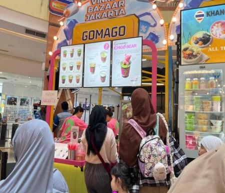 Minuman Matcha Gomago Jadi Sorotan di Vinkoo Bazaar Jakarta di Pekanbaru