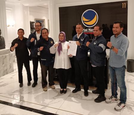 Nasdem berikan dukungan resmi pada paslon Bupati dan Wakil Bupati Kampar, Ahmad Yuzar-Misharti (foto:ist) 