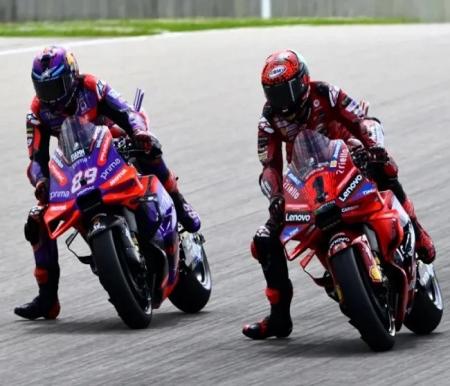 Jorge Martin dan Francesco Bagnaia.