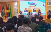 Bisnis Indonesia Goes to Campus (BGTC) 2026 bertajuk "Future Ready Generation" yang digelar di Umri (foto/riki)