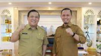 Plt Gubernur Riau, SF Hariyanto dan Walikota Pekanbaru, Agung Nugroho.(foto: mimi/halloriau.com)
