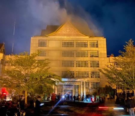 Kantor Bupati Inhil Terbakar Tadi Malam, 3 Unit Damkar Dikerahkan