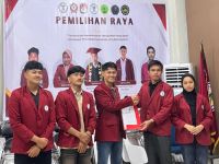 Fajar Nugraha dan Oktavia Rahmadani terpilih pimpin BEM ITP2I (foto/Andy)