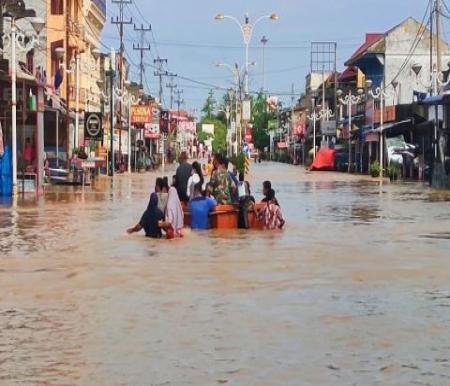 Banjir di Rohul.(ilustrasi/int)