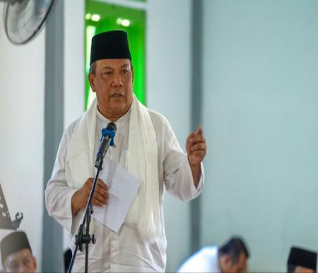 Pj Gubernur Riau, SF Hariyanto saat hadir pada acara peringatan Haul Allah Yarham Syekh Ma