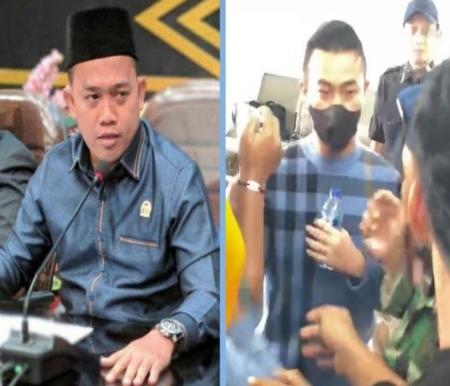 Ketua DPRD Pekanbaru, Isa Lahamid  (kiri) minta Pj Walikota Pekanbaru yang kena OTT KPK segera diganti (foto/int)