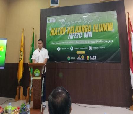 Terpilih Pimpin IKA Faperta Unri, Aang Siap Perkuat Sinergi Kampus dan Industri