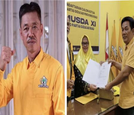 Afrizal Sintong Ambil Formulir, Perebutan Kursi Ketua Golkar Riau Makin Panas di Musda XI