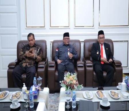 Pjs Bupati Siak, Indra Purnama bersilaturahmi bersama Forkopinda Siak dan jajaran Pemkab Siak (foto/diana)