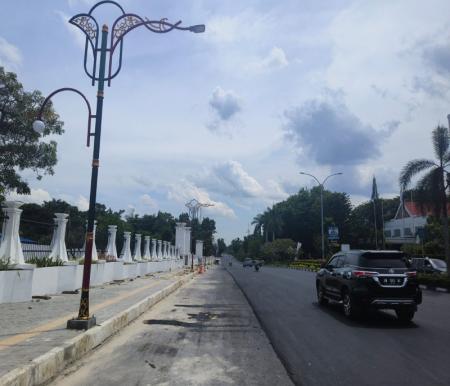 PUPR-PKPP Riau kebut pelebaran Jalan Diponegoro dan Thamrin, Pekanbaru (foto/Yuni)