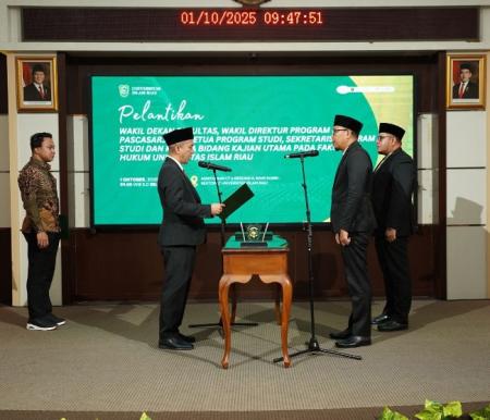 Sinergi Bersama, UIR Lantik Pejabat Stuktural di Lingkungan Kampus