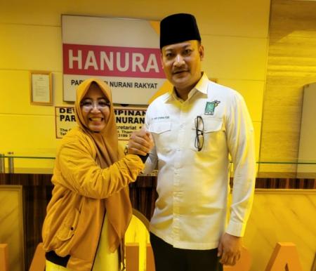 Intsiawati Ayus-Taufik berlayar dengan PKB-Hanura untuk bertarung di Pilwako Pekanbaru 2024 (foto/ist)