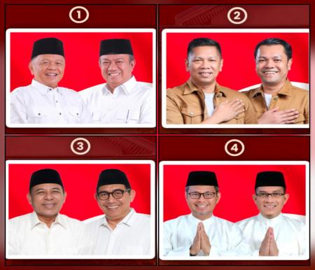 Empat pasang calon Bupati dan Wakil Bupati Kepulauan Meranti yang akan berlaga di Pilkada 2024