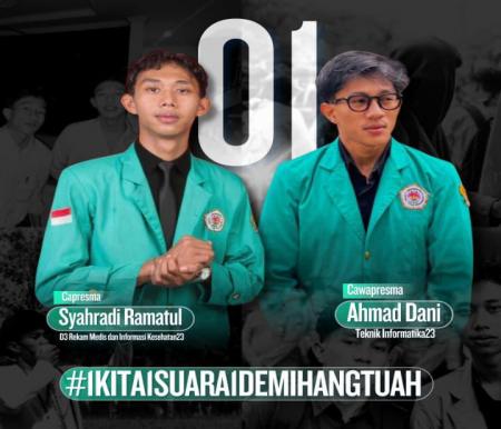 Syahradi Ramatul-Ahmad Dani Nahkodai BEM Universitas Hang Tuah Pekanbaru