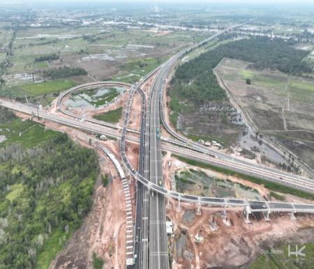 Progres konstruksi Jalan Lingkar Pekanbaru sudah mencapai 35,34 persen (foto/ist)