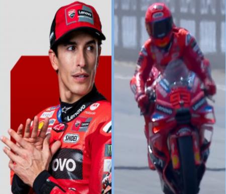 Marc Marquez Rebut Pole Position di MotoGP Aragon 2025, Alex dan Morbidelli Lengkapi Baris Depan