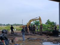 Kawasan di bawah Jembatan Siak I Pekanbaru akan disulap jadi ruang terbuka hijau biru (foto/int)
