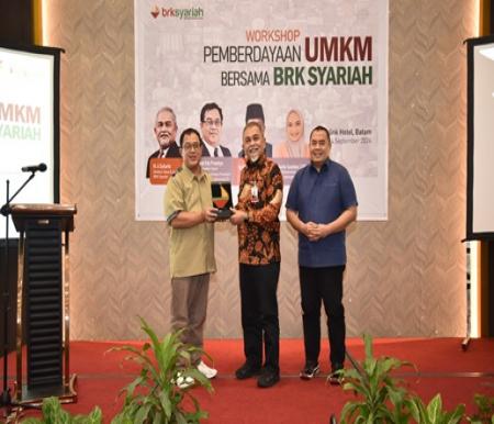 Workshop pemberdayaan UMKM bersama BRK Syariah di Kota Batam dengan materi kebijakan KUR dari Pemerintah (foto/int)