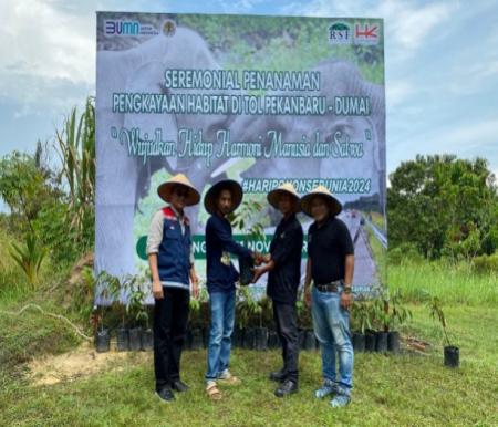 HK dan BBKSDA Riau siapkan ribuan gajah Tol Pekanbaru-Dumai (foto/ist)