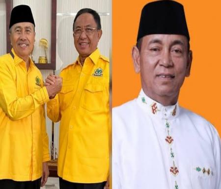 (ki-ka) Syamsuar, Wardan, dan M Harris maju jadi bakal calon Gubernur Riau di Pilkada 2024 (foto/int) 