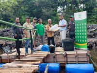 Asian Agri melalui unit bisnisnya, PT MUP, menggelar seremoni Program DMPG di Desa Sotol, Kecamatan Langgam, Kabupaten Pelalawan, Riau, Sabtu (13/6). 