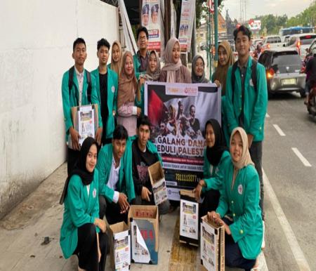 BEM UHTP turun ke jalan guna galang dana peduli Palestina selama tiga hari (foto/Yuni)