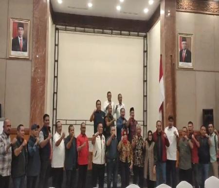 Koalisi NasDem-PDIP- PKB usai rapat persiapan deklarasi Abdul Wahid-SF Hariyanto (foto/ist)