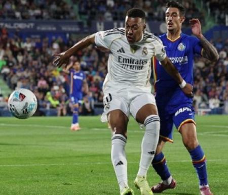 Gol Tunggal Mbappe Antar Real Madrid Kalahkan Getafe di La Liga