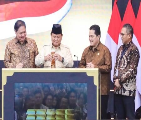 Presiden Prabowo meresmikan Bank Emas Pegadaian (foto/ist)