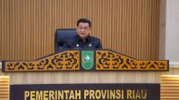 Sekdaprov Riau, Syahrial Abdi umumkan Stadion Utama jadi pusat perayaan HUT Riau dan Kemerdekaan RI (foto/int)