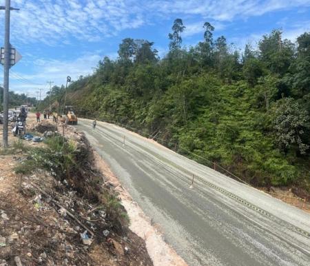 Jalan lintas Riau-Sumbar di Tanjung Alai Kampar