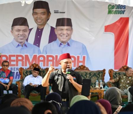 Calon Gubernur Riau, Abdul Wahid kampanye di Kecamatan Marpoyan Damai, Kota Pekanbaru (foto/ist)