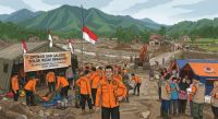 Korban hilang Galodo Solok ditemukan, BNPB alihkan fokus ke pemulihan.(ilustrasi/AI/halloriau.com)