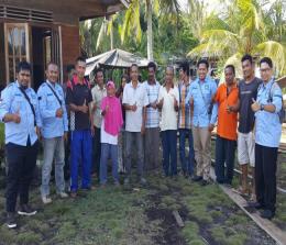   Pengurus HNSI Kepulauan Meranti bersama Kelompok Nelayan Kuda Laut Dusun Sali, Desa Tanjung Kecamatan Tebingtinggi Barat, Kepulauan Meranti 