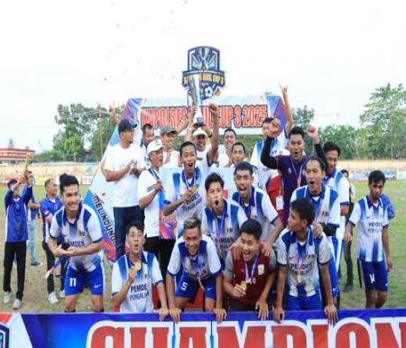 Tim Pengalihan A Juara Kapolres Inhil Cup 3 Tahun 2025 Setelah Kalahkan We Squad