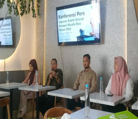 Dompet Dhuafa Riau catat pertumbuhan donasi 26 persen Tahun 2024 (foto/riki)