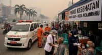 Pemprov Riau siapkan 5 posko kesehatan lengkap dengan ambulans.(ilustrasi/AI/halloriau.com)