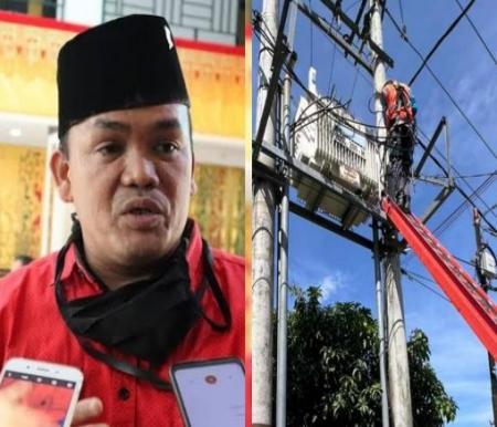 Anggota DPRD Kota Pekanbaru, Ruslan Tarigan minta PLN pulihkan jaringan listrik (foto/int)