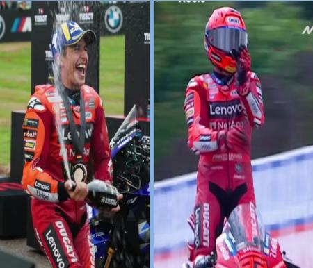 Marc Marquez Juara MotoGP Jerman 2025, Langsung Selebrasi Aura Farming Pacu Jalur