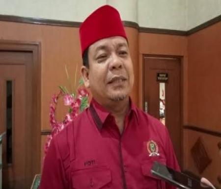 Ketua Bappilu DPD PDIP Riau Syafaruddin Poti yakin PSU di Rohul justru beri peluang PDIP raup suara lebih banyak (foto:rinai/halloriau) 