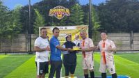 Trofeo Mini Soccer dalam rangka HPN yang digelar PWI Riau.(foto: istimewa)